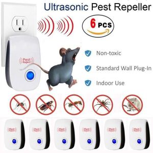 Prise Ultrasons Anti Moustique Insecte Araignee Rat, Conditionnement: 6PCS  - Cdiscount Jardin