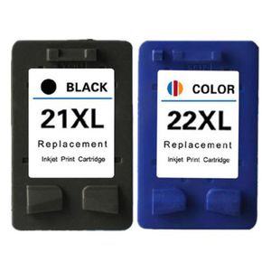 Pack cartouche encre HP 1 Noire N°21 + 1 couleur N°22