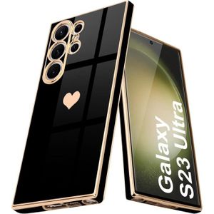 COQUE - BUMPER Coque pour Samsung Galaxy S23 Ultra - Silicone Noi