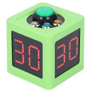 CHRONOMÈTRE Cikonielf minuterie cube secondes Minuterie Cube 1,4 pouces, chronomètre à compte à rebours numérique à 4 ctés pour sport pour Vert
