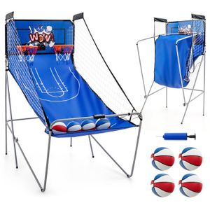 COLORBABY Panier De Basket-Ball Avec Marqueur Électronique, Structure Métallique 64x100x150 Cm, Design Retour, Ballons Inclus - Idéal Enfants Panier Basketball électronique COLORBABY Panier De Basket-Ball Avec Marqueur Électronique, Structure Métallique 64x100x150 Cm, Design Retour, Ballons Inclus - Idéal Enfants Panier Basketball électronique