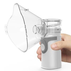 Nébuliseur portable HEIBIN - Inhalateur personnel pour l'asthme - Nébuliseur  en maille pour problèmes respiratoires, adultes et enfants voyageant à la  maison Utilisation quotidienne (pile non incluse) 