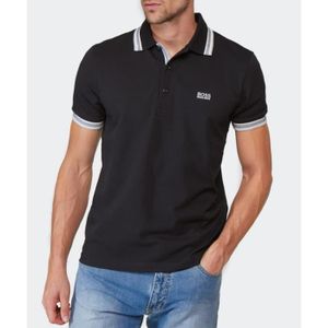Hugo Boss Paddy Pro 1 Polo Shirt en Noir//Vert//Blanc Neuf avec étiquettes