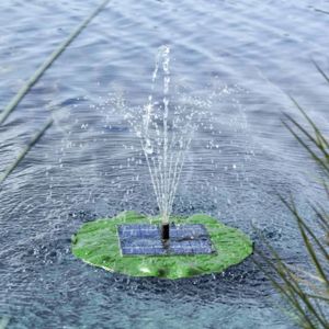 FONTAINE DE JARDIN Pompe de fontaine solaire flottante Feuille de lot