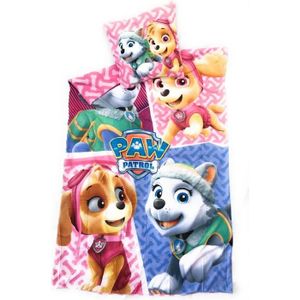 HOUSSE DE COUETTE ET TAIES Parure de Lit - Pat patrouille - Paw patrol Fille 