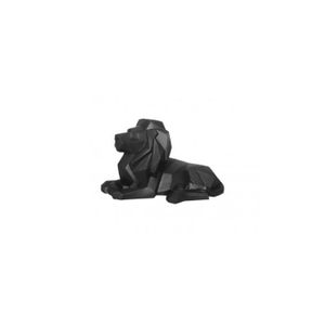 OBJET DÉCORATIF Statue lion noir ORIGAMI