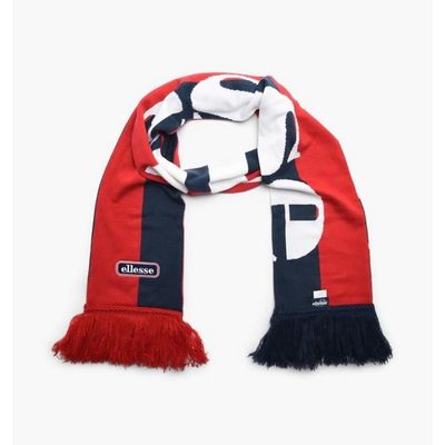 Echarpe Ellesse Marine et Rouge à Franges