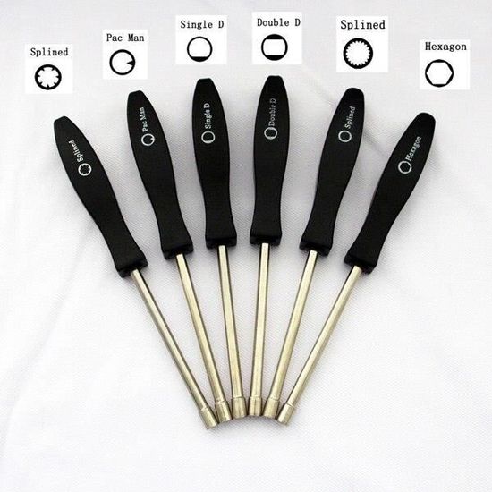 Kit De 6 Outils De Réglage Carburateur 2 Temps - Pac Man, D, Hex, Cannelé 7/21 Dents Pour Tondeuse, Tronçonneuse