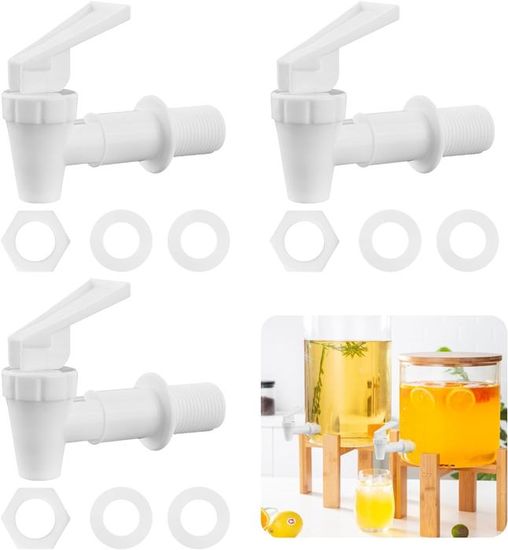 Robinet De Distributeur D'eau Universel En Inox 304 - Lot De 2 - 16 Mm - Pour Eau Chaude/froide, Bière, Vin, Jus