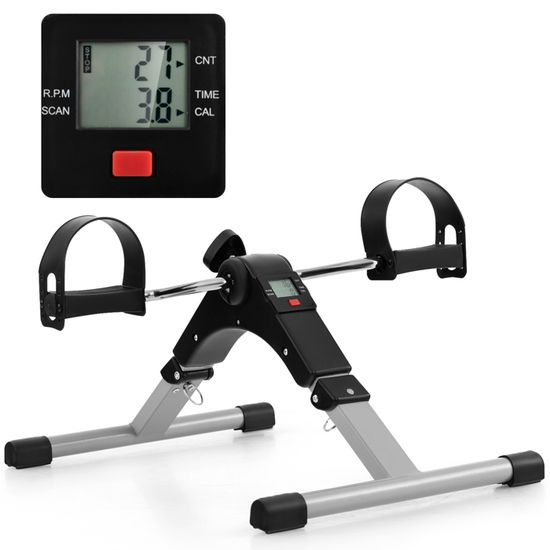 Mini Pédalier D'exercice SPORTINATOR - Pour Bras Et Jambes, Résistance Réglable, écran LCD - Compact Jusqu'à 120 Kg - 6
