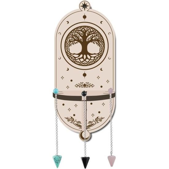 Présentoir à Pendules En Cristal Bexdug - Noir, En Bois, Hauteur 31,5 Cm - Idéal Pour Collection Et Décoration Table