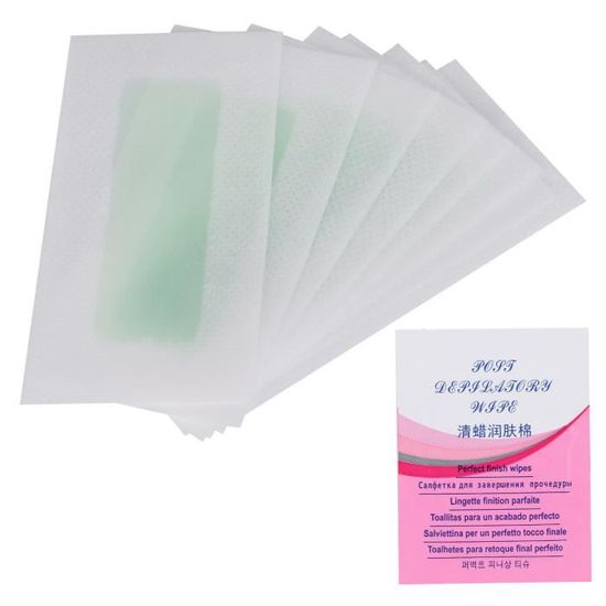 24 Bandes à Cire Pour épilation Du Visage - Non Tissé, Sans Marque, Neuves Sous Blister