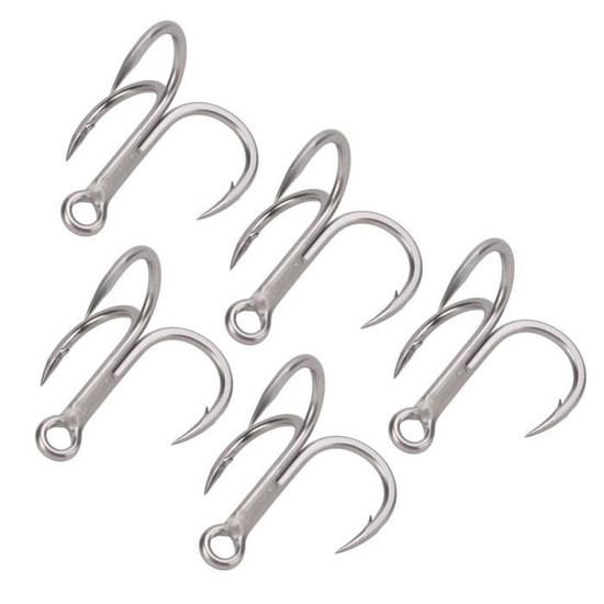 Lot De 200 Hameçons Cercle (circle Hooks) – Acier Carbone, Marron, Taille Décalée