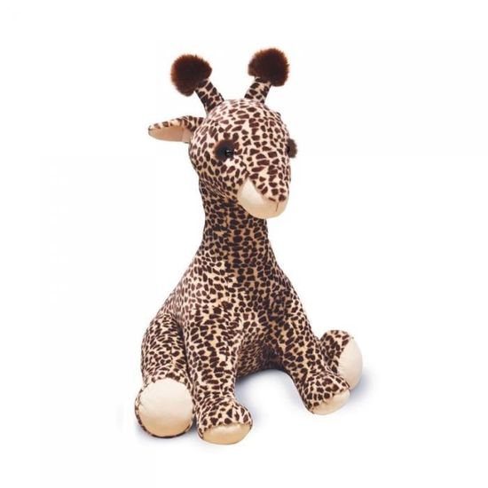 Peluche Lisi la girafe naturelle XXL - Histoire d'Ours - Marron - 100 cm - Enfant - Intérieur