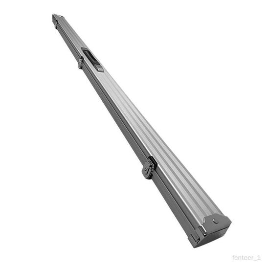 Étui Rigide Pour Queues De Billard Avec Antivol - 2 Emplacements, Alliage Aluminium, Intérieur Doublé, Dimensions ~152x7.5x4.6 Cm