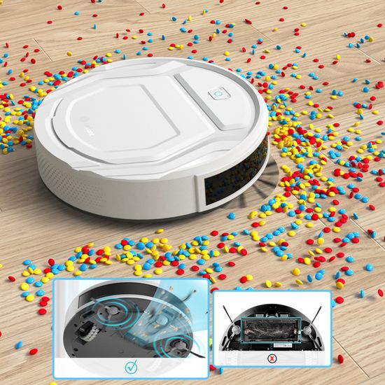 Lefant Aspirateur Robot, Robot Aspirateur Autonomie Mince Silencieux,  Connecté avec WiFi/Alexa/App, 3 Modes d'aspirations, Programmable, Idéal  pour Les Poils d'animaux Tapis Sols Durs, M210 Blanc : : Cuisine  et Maison