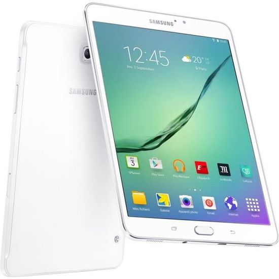 Tablette Tactile - SAMSUNG Galaxy Tab S2 - 9,7" - RAM 3Go - Android 6.0 - Stockage 32 Go - WiFi - Blanc