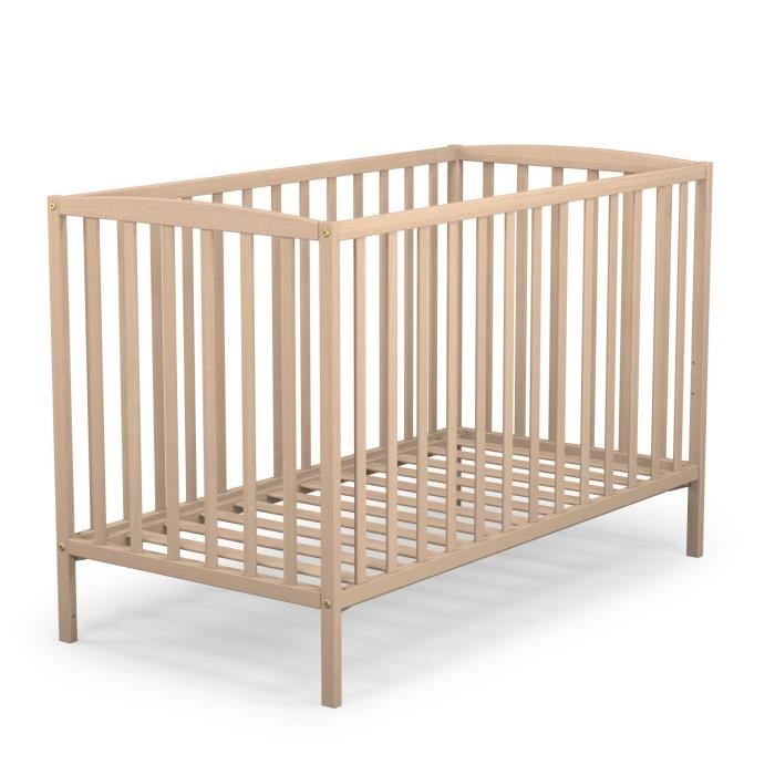 At4 Lit Bebe A Barreaux 60 X 1 Cm Brut Cdiscount Puericulture Eveil Bebe