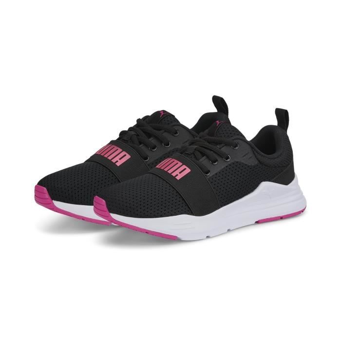 Baskets - Ado Fille - Puma - Wired Run - Noir et rose