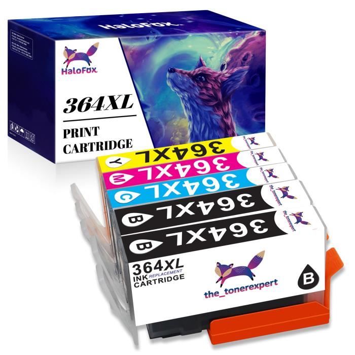 Pack 4 Cartouches Compatibles HP 364 XL - Pour Photosmart, Deskjet, B210A - Neuf