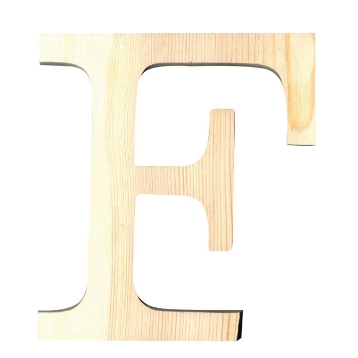 ARTEMIO Lettre F en Bois Découpé 11.5 cm
