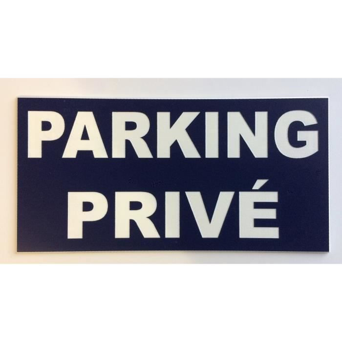Panneau adhésif -PARKING PRIVÉ- format 150 x 300 mm SIGNALÉTIQUE