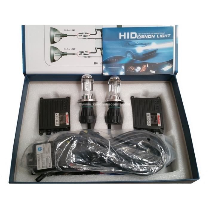 Kit Bi-xénon H4 6000K 55W Slim + Leds RGB Offerte