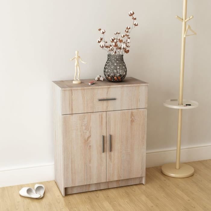 Buffet De Cuisine Contemporain - Buffet Bahut Armoire de cuisine Aggloméré 71 x 35 x 88 cm Chêne