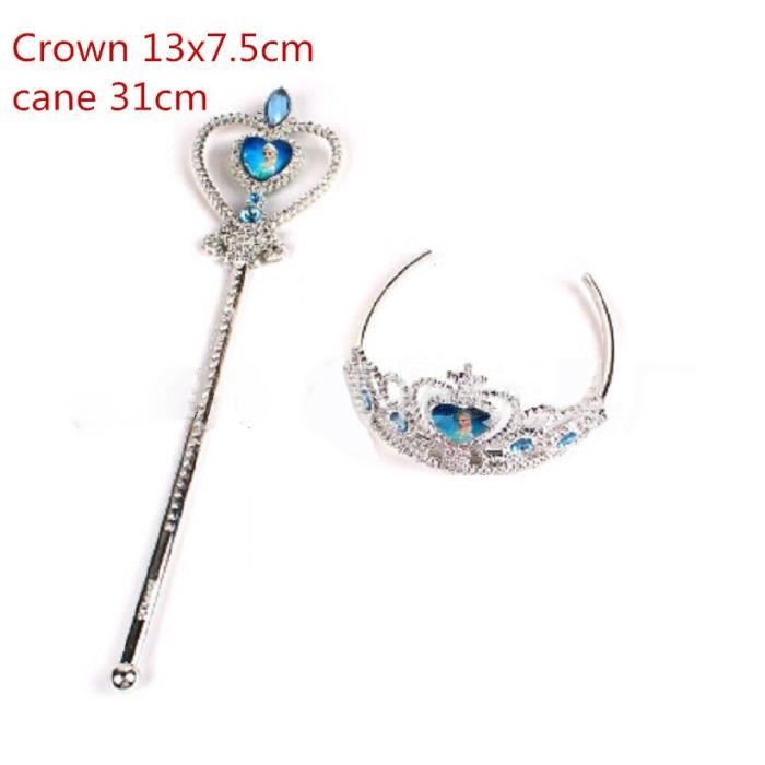 Baguette de princesse pour fête d'anniversaire, reine des neiges, étoile pointue, féerique, décoration de fête d' b-2pcs -WGHY4296
