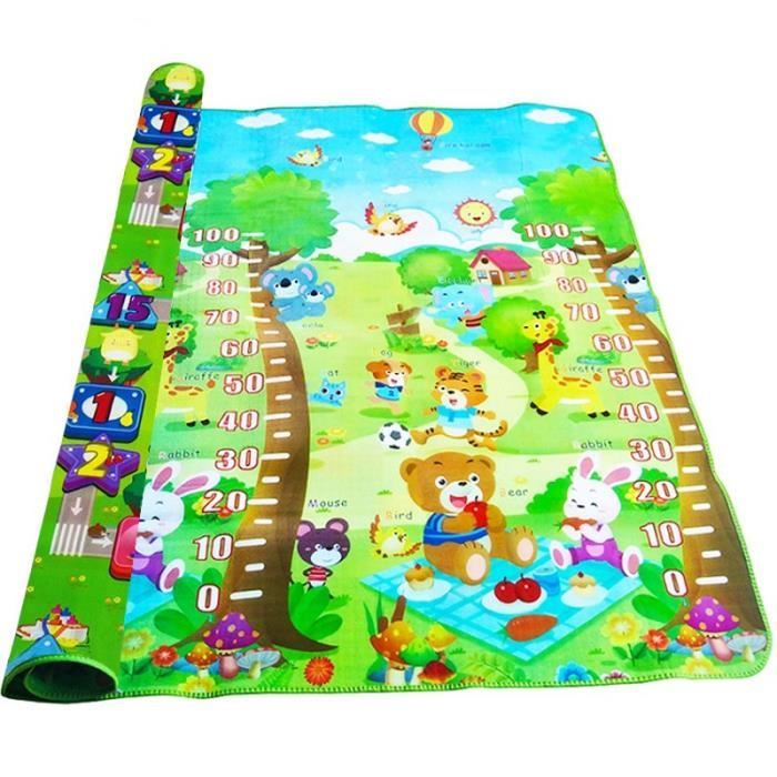 Tapis d'éveil,Tapis de jeu bébé tapis de jeu pour enfants enfants tapis épais tapis rampant - Type Growth Rich-180X120X0.5CM