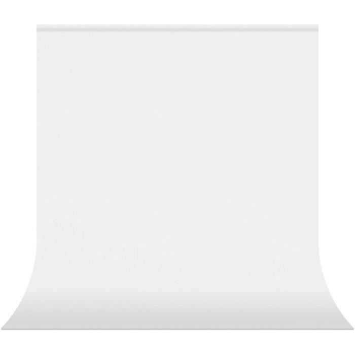 UTEBIT 1,5x2 Mètres Toile de Fond Pliable White Backdrop 6x9 Pieds 100% Pure Polyester Fond Blanc Studio Photo pour Photographie de