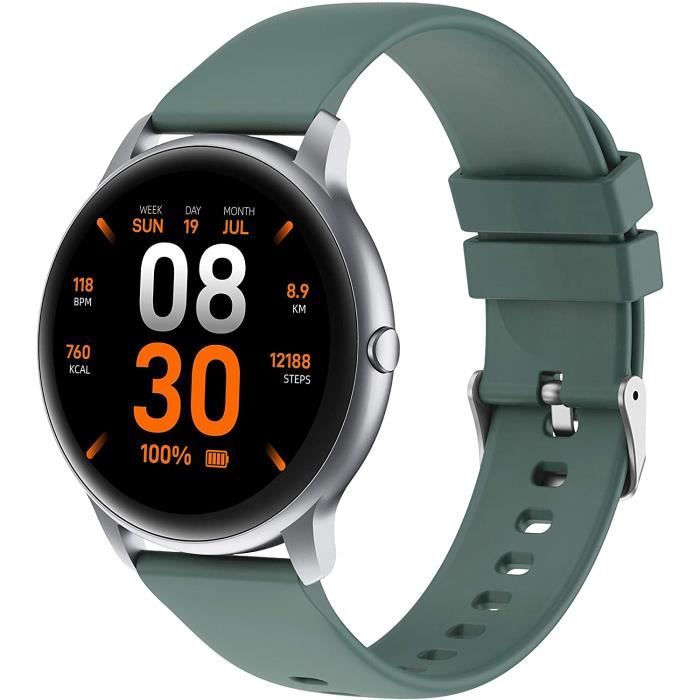 YAMAY Montre Connectée Homme Femme Enfant Smartwatch pour Huawei Samsung Xiaomi iPhone Android Telephone Montre Intelligente Tactile