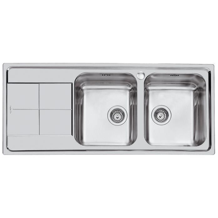 Foster KS 116.2V.STD, Acier inoxydable, Acier inoxydable, 2 bols, 340 x 400 mm, 340 x 400 mm, 8,89 cm (3.5-)
