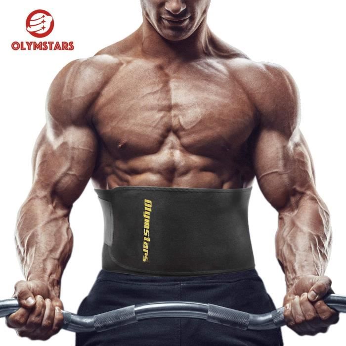 CEINTURE DE FORCEOlymstars Ceinture de Sudation Ceinture Abdominale Femme Homme Ceinture de Sudation Abdominale en Neacuteopre40