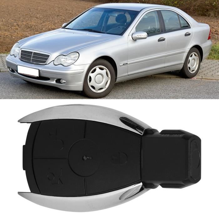 ZJCHAO couvercle de clé à distance Couvercle de boîtier de clé à distance à 3 boutons pour Mercedes Benz W203 W204 W211