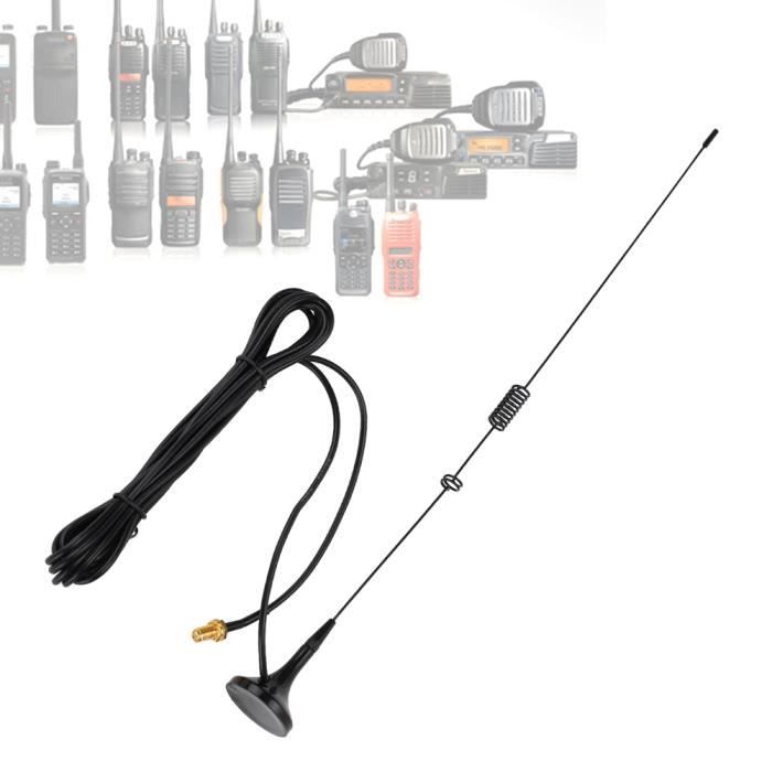 Garosa antenne VHF / UHF Antenne magnétique de voiture UT-106UV SMA-femelle double bande VHF / UHF pour Baofeng UV-5R