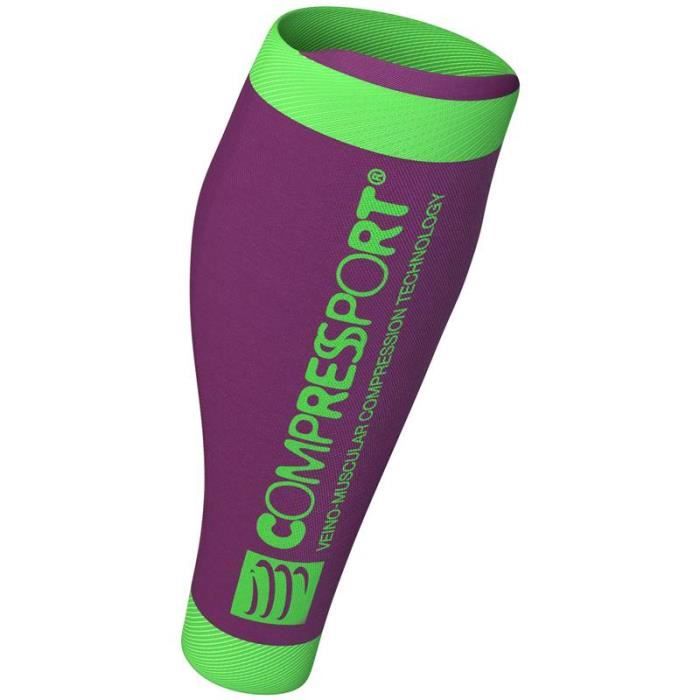 COMPRESSPORT - Manchons - R2 V2 Rose/Vert
