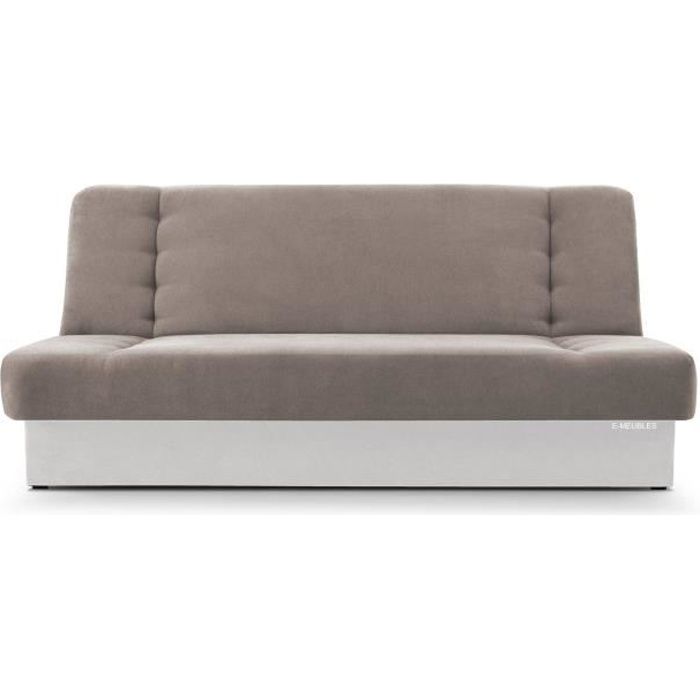 Canapé d'angle 3 places Beige Tissu Pas cher Relax