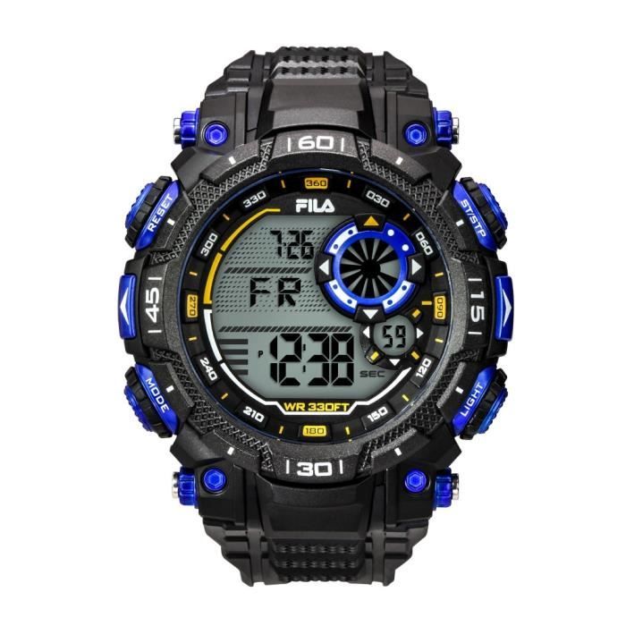 Montre homme FILA digital cadran noir - 38-826-001 Noir Et Bleu