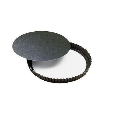 Moule a tarte / Tourtiere ronde fond amovible anti-adherent - USTENSILES A PATISSERIE - GOBEL