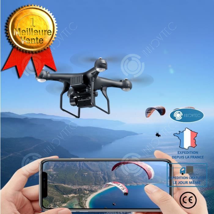INN® Drone télécommandé ultra-longue endurance 4k photographie aérienne haute définition jouet de transmission d'image wifi longue