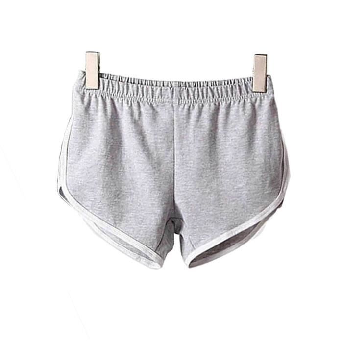 Short de sport de plage pour femme Taille plus Gym Yoga Running - Taille UK 8 (L) Gris
