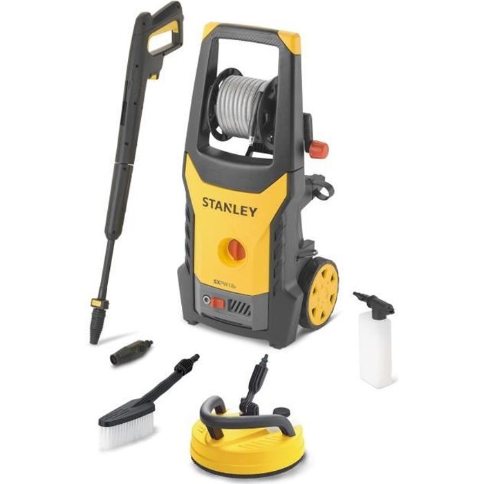 STANLEY Nettoyeur haute pression - 135 Bars - 1800 W - 440 l/h max - Pompe avec 3 pistons inox