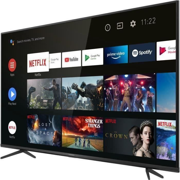 THOMSON 50UZ6420 TV LED 50'' (126cm) - UHD 4K - HDR10 - Android 9.0 - 3 X HDMI - Classe énergétique A+