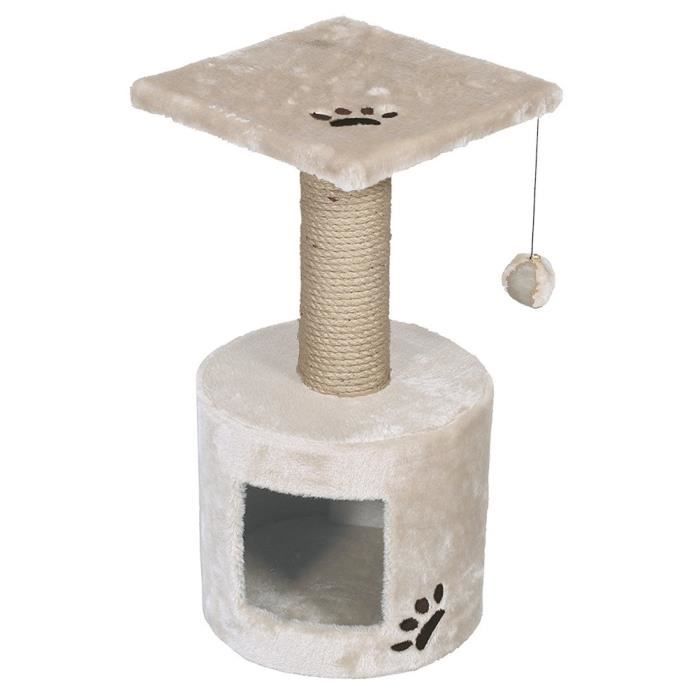 VADIGRAN Grimpoir Bongo - 30x30x59cm - Blanc cassé - Pour chat