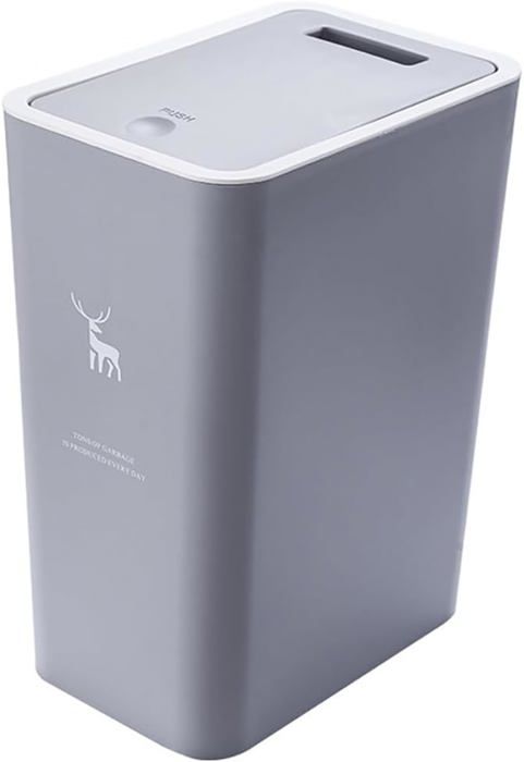 Poubelle De Grande Capacité Durable De 12 L Sans Couvercle Panier à Déchets En Bois De Style Simple – Pour Salon, Chambre à Coucher, Salle De Bain, Cuisine (couleur : B