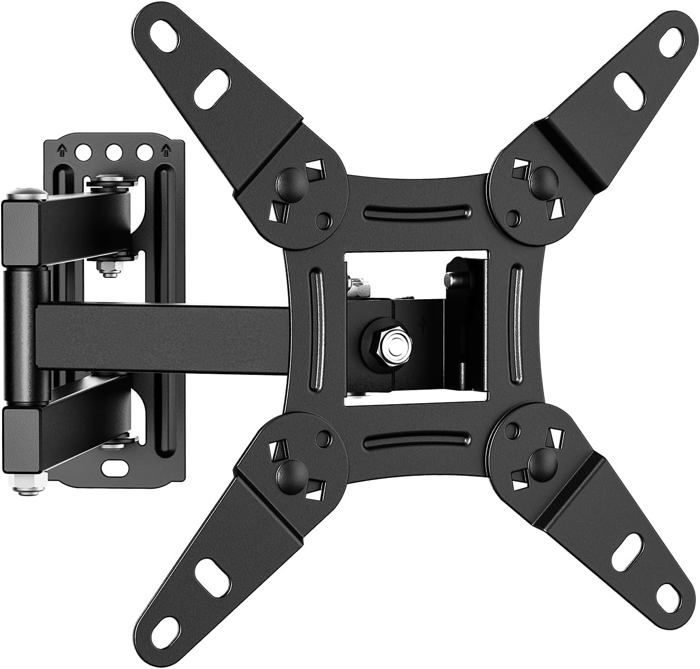 Support Mural TV GRIFEMA 13-43 Pouces - Fixation Orientable Et Inclinable Jusqu'à 20kg - Compatible VESA 200x200mm