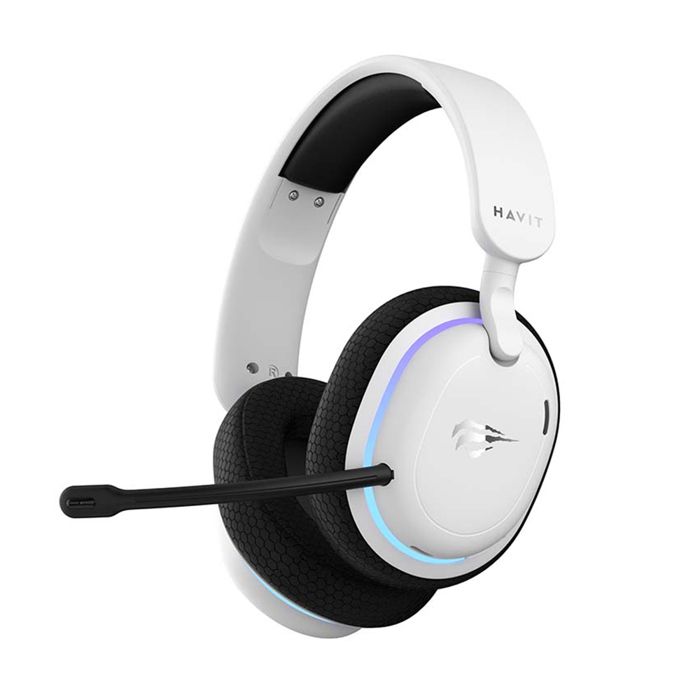 Casque sans fil HAVIT Fuxi H7 750 mAh Microphone amovible RGB - vue 2