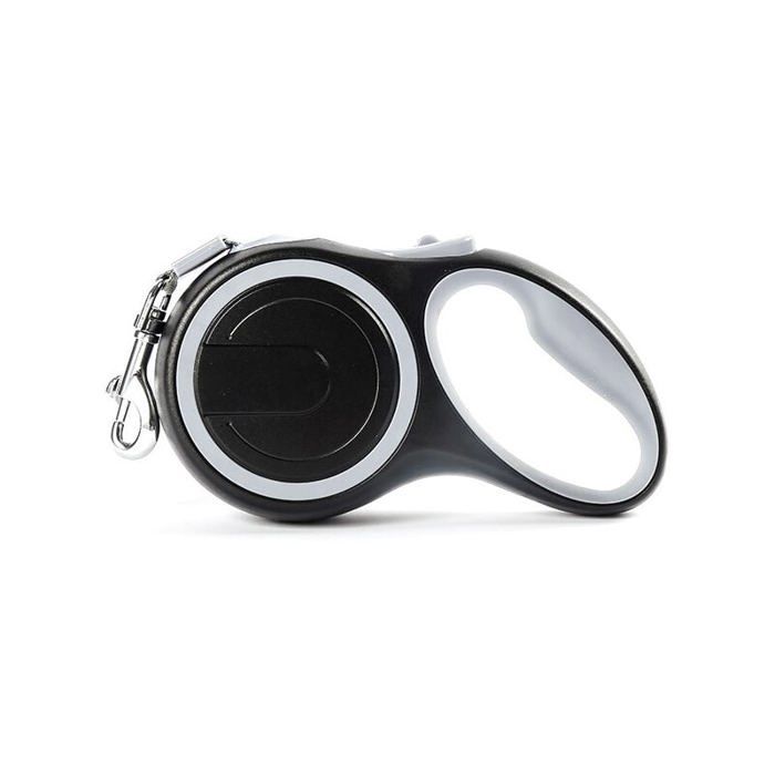 Meilleurs prix pour Laisse rétractable pour Chien 8M Laisse Enrouleur Gros Chien Laisse Dressage Automatique Chien 110 lb/50 kg Gris YYV