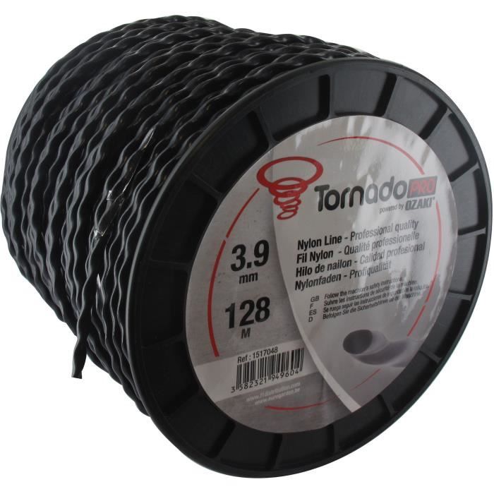 Bobine fil nylon copolymère OZAKI TORNADO - Longueur 128 m Ø 390 mm